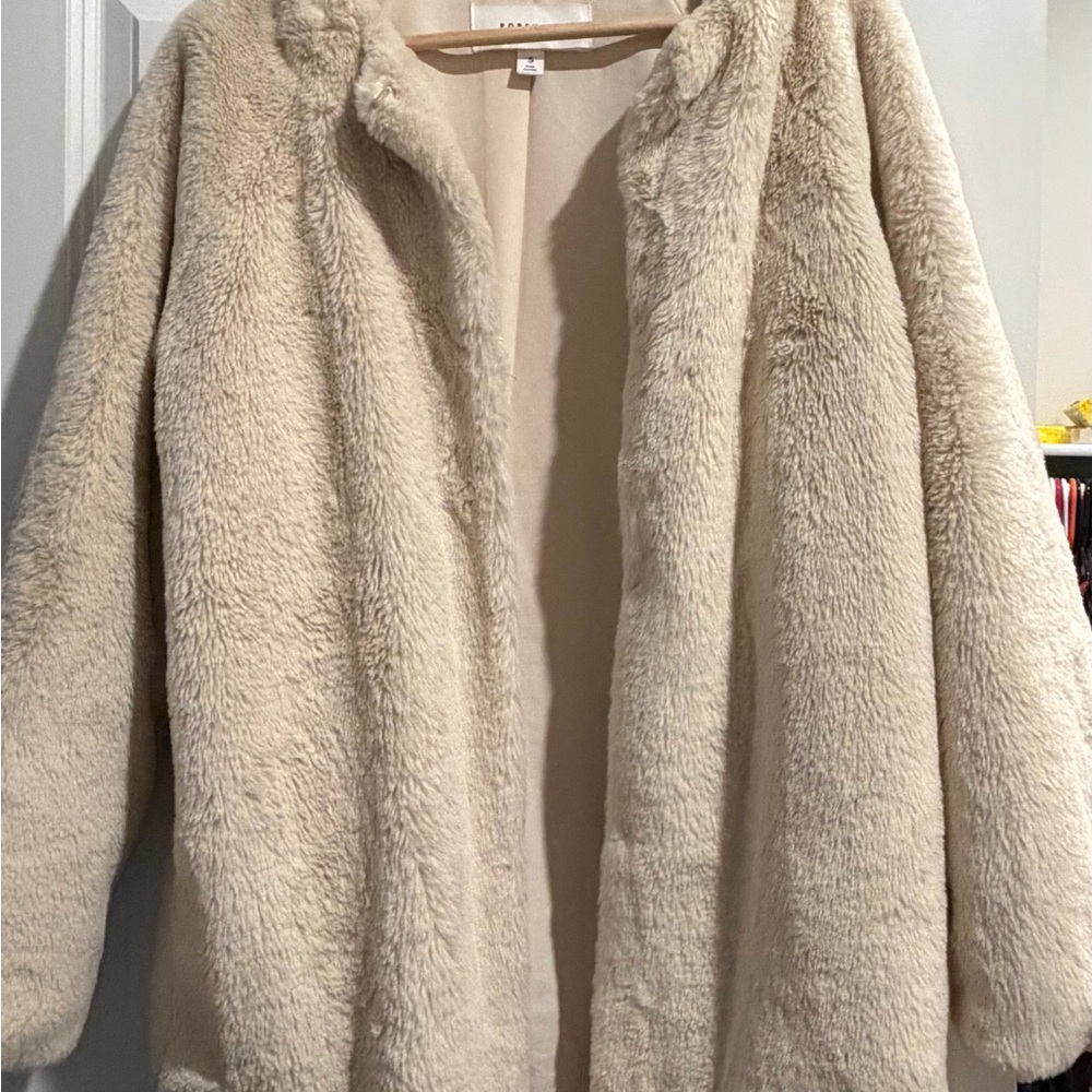 POPSUGAR Cream Teddy Jacket